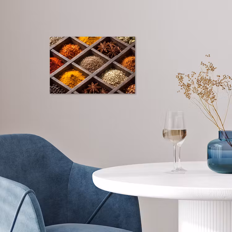 Poster - Herbs - Wood - Food - Kruiden - Houten - Eten poster papier klein