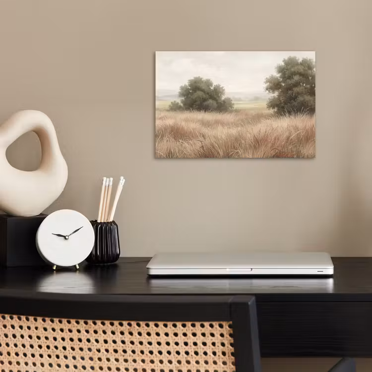 Landschap - Minimalistisch - Beige poster papier klein -sfeer1
