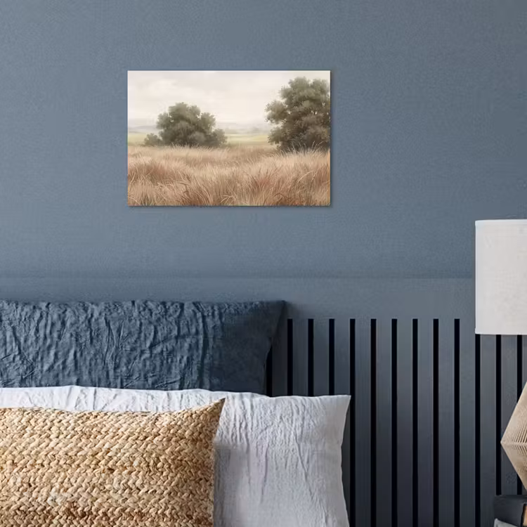 Landschap - Minimalistisch - Beige poster papier klein -sfeer2