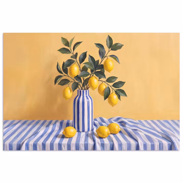 Poster - Lemon - Still Life - Modern - Citroen - Stilleven - Modern poster papier klein