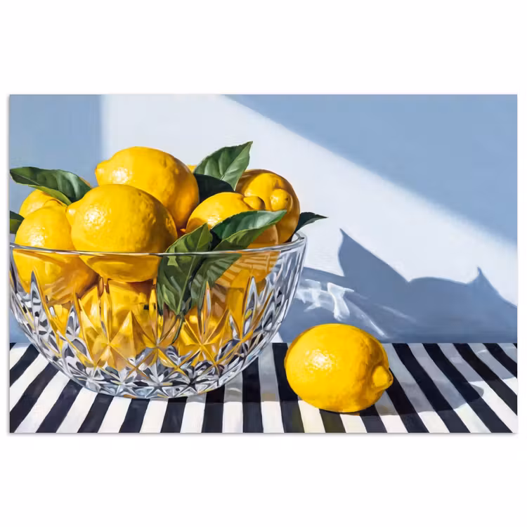 Poster - Lemons - Fruit - Yellow - Citroenen - Fruit - Geel poster papier klein
