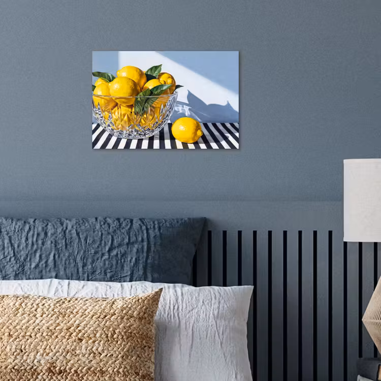Poster - Lemons - Fruit - Yellow - Citroenen - Fruit - Geel poster papier klein