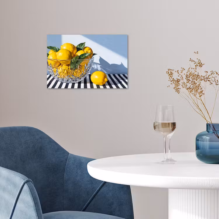 Poster - Lemons - Fruit - Yellow - Citroenen - Fruit - Geel poster papier klein