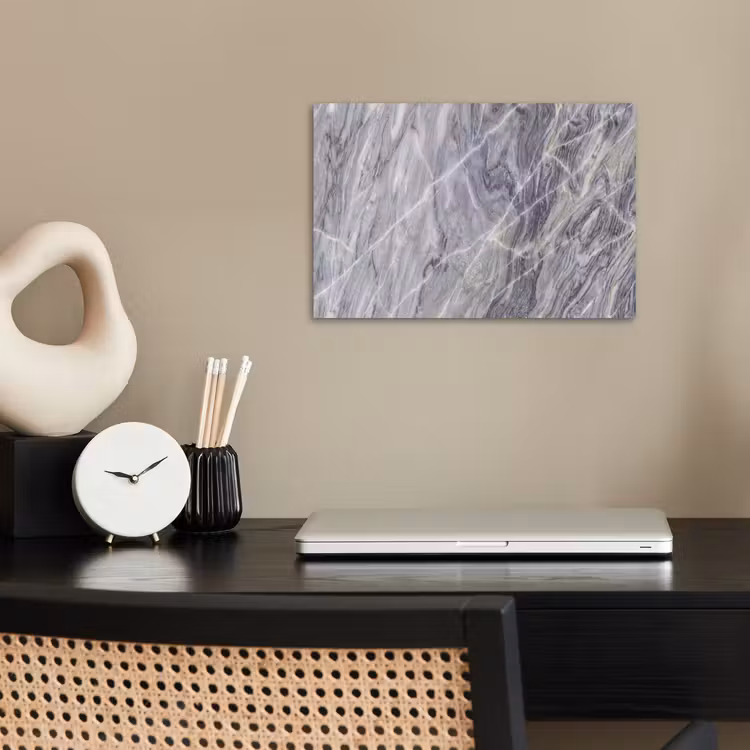 Marmer - Ader - Patroon - Abstract - Grijs poster papier klein -sfeer1