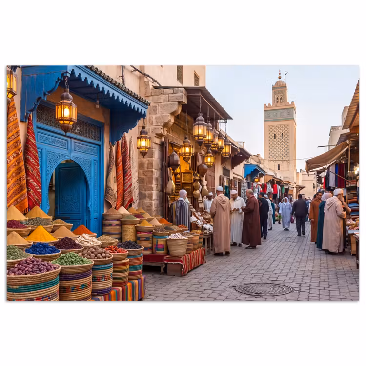 Poster - Market - Oriental - Colorful - Markt - Oosters - Kleurrijk poster papier klein
