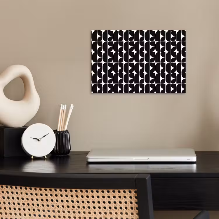 Modern - Geometrisch - Zwart poster papier klein 62 -sfeer1