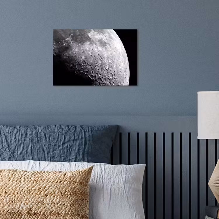 Poster - Moon - Craters - Space - Maan - Kraters - Ruimte poster papier klein