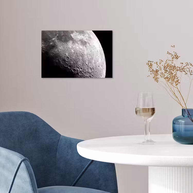 Poster - Moon - Craters - Space - Maan - Kraters - Ruimte poster papier klein