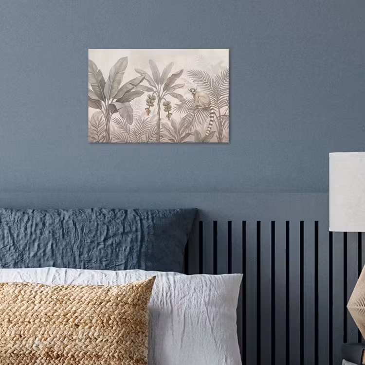Natuur - Jungle - Ringstaartmaki - Bruin poster papier klein -sfeer2