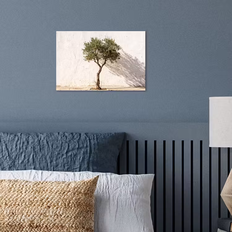 Poster - Olive Tree - Wall - White - Olijfboom - muur - wit poster papier klein