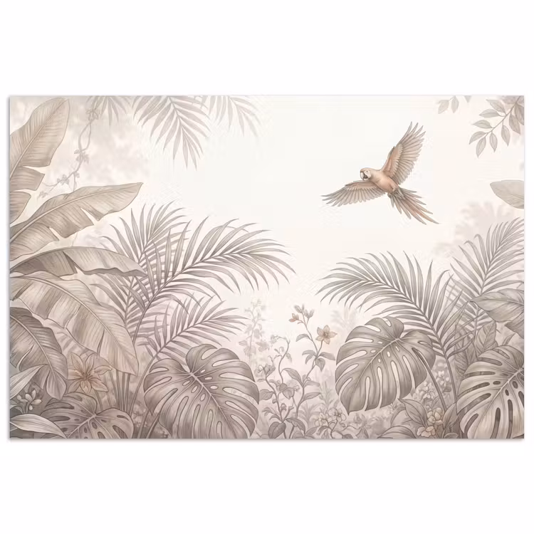 Papagaai - Jungle - Tropisch poster papier klein -3d