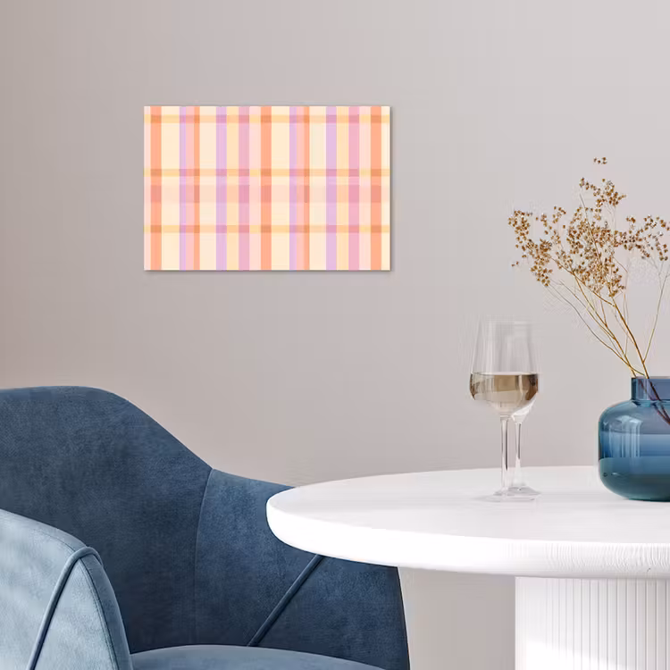Pastel - uitpatroon - Geometrisch poster papier klein 62 -sfeer3