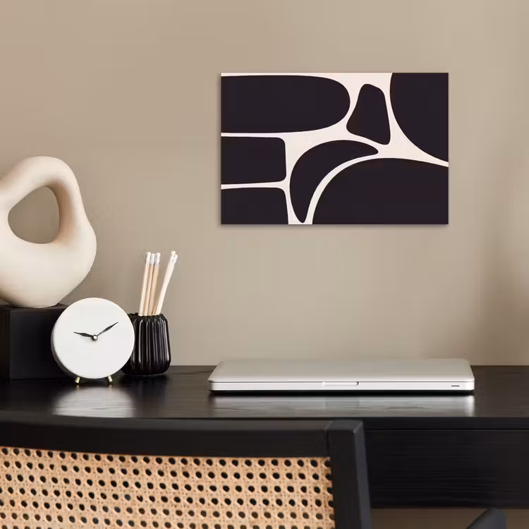 Poster - Pattern - Organic - Black - Patroon - Organisch - Zwart poster papier klein