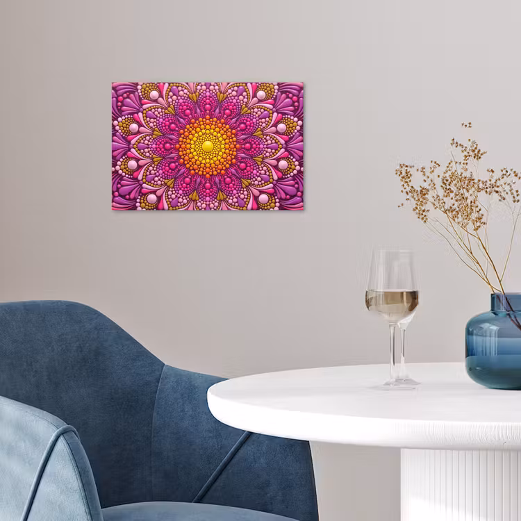 Patroon - Stippen - Abstract - Kleurrijk poster papier klein -sfeer3