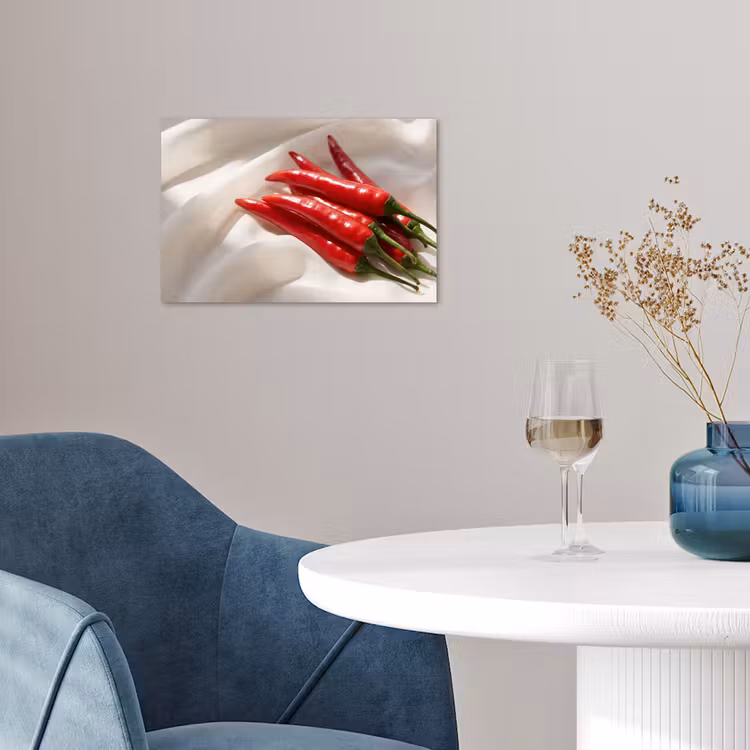 Poster - Pepper - Red - Food - Peper - Rood - Eten poster papier klein