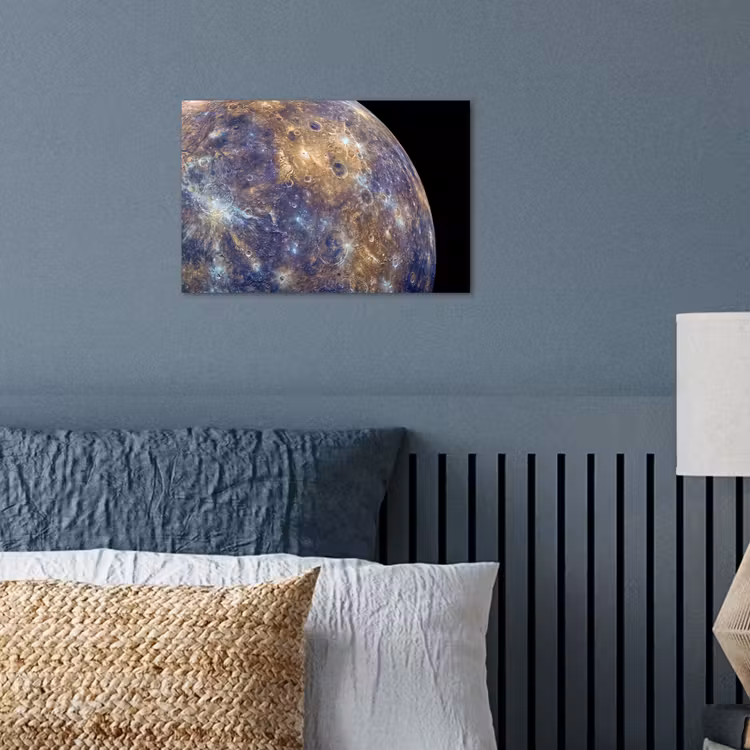 Poster - Planet - Craters - Space - Planeet - Kraters - Ruimte poster papier klein