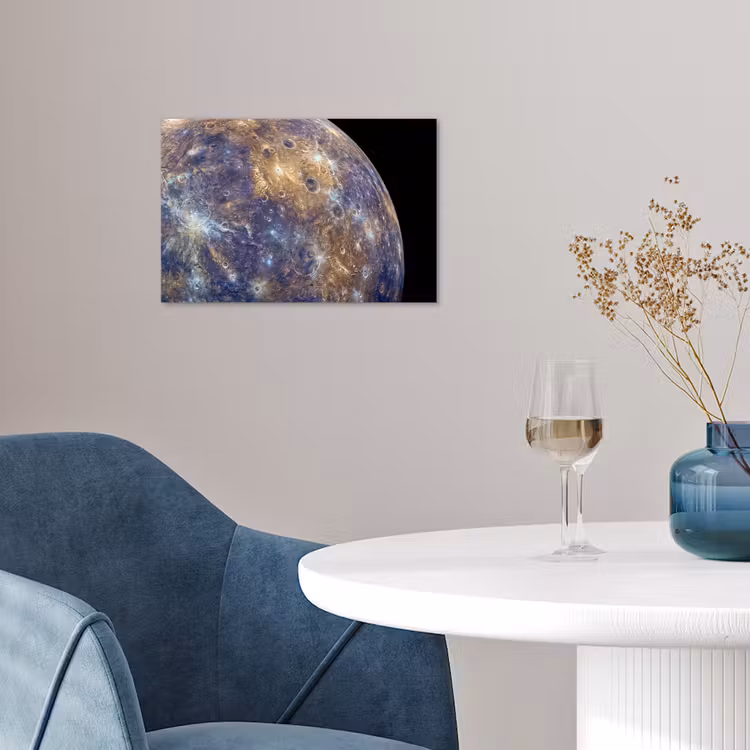 Poster - Planet - Craters - Space - Planeet - Kraters - Ruimte poster papier klein