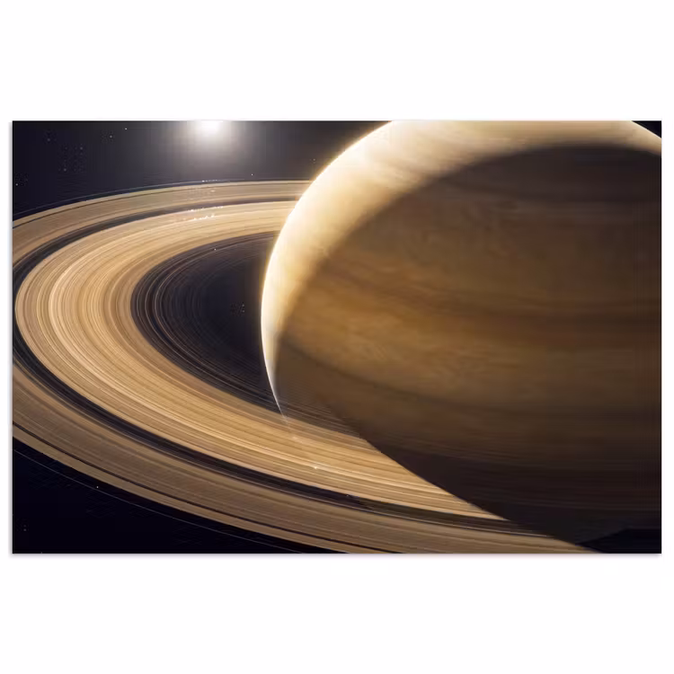 Poster - Planet - Rings - Space - Planeet - Ringen - Ruimte poster papier klein