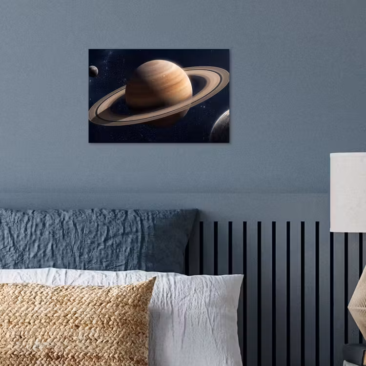Planeten - Saturnus - Ruimte poster papier klein -sfeer2