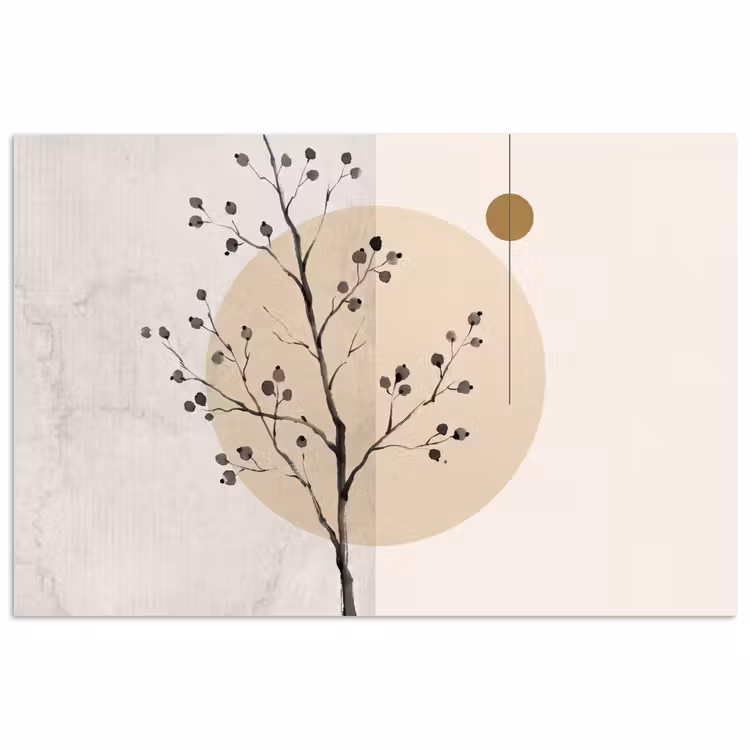 Poster - Plant - Abstract - Beige - Plant - Abstract - Beige poster papier klein