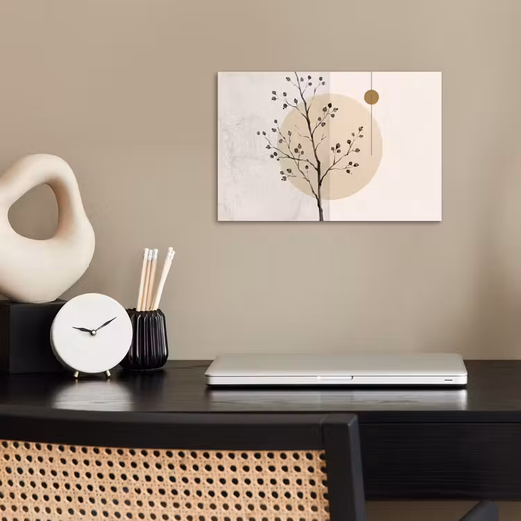 Poster - Plant - Abstract - Beige - Plant - Abstract - Beige poster papier klein