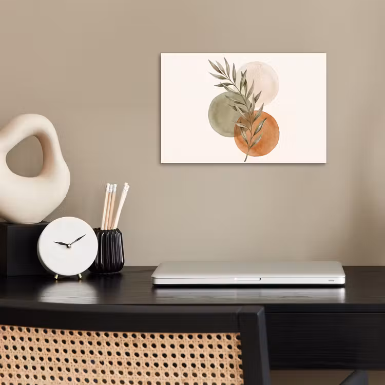 Poster - Plant - Circles - Abstract - Plant - Cirkels - Abstract poster papier klein