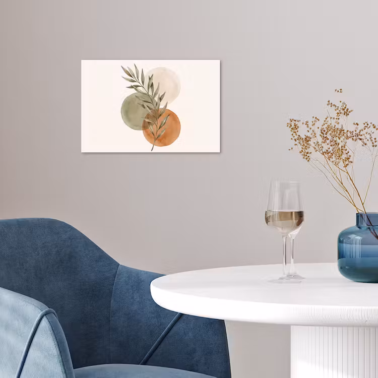 Poster - Plant - Circles - Abstract - Plant - Cirkels - Abstract poster papier klein