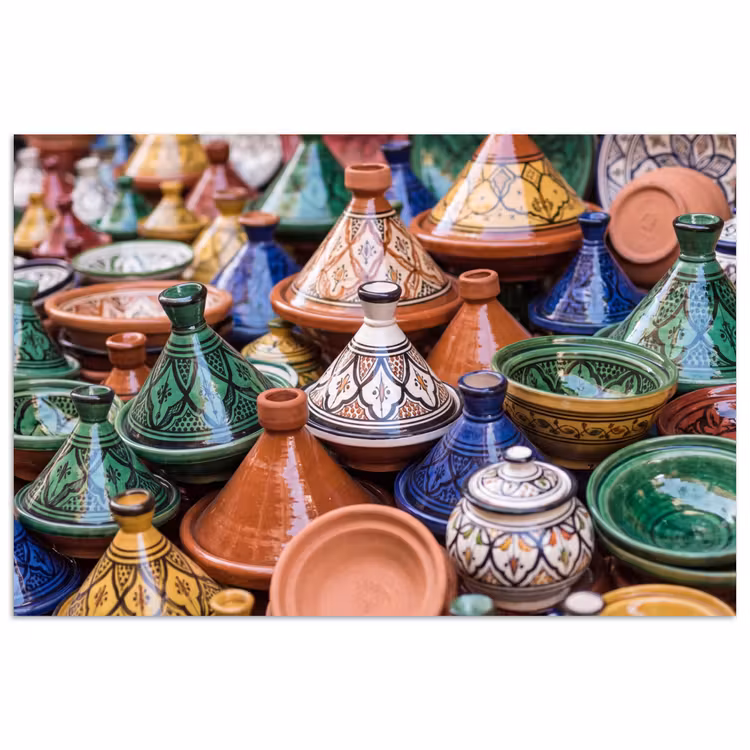 Poster - Pottery - Colorful - Pattern - Aardewerk - Kleurrijk - Patroon poster papier klein