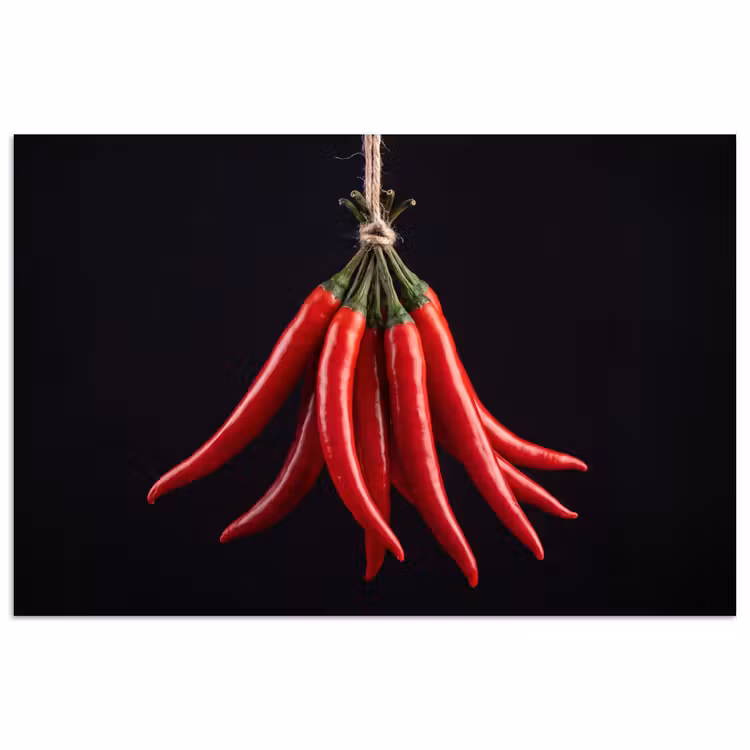 Poster - Red Pepper - Food - Rode peper - Eten poster papier klein