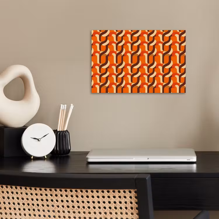 Retro - Modern - Kleurrijk poster papier klein 62 -sfeer1