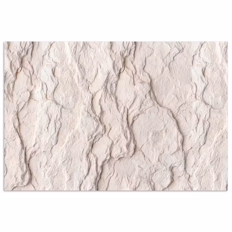 Rots - Structuur - Natuur - Beige - Abstract poster papier klein -3d