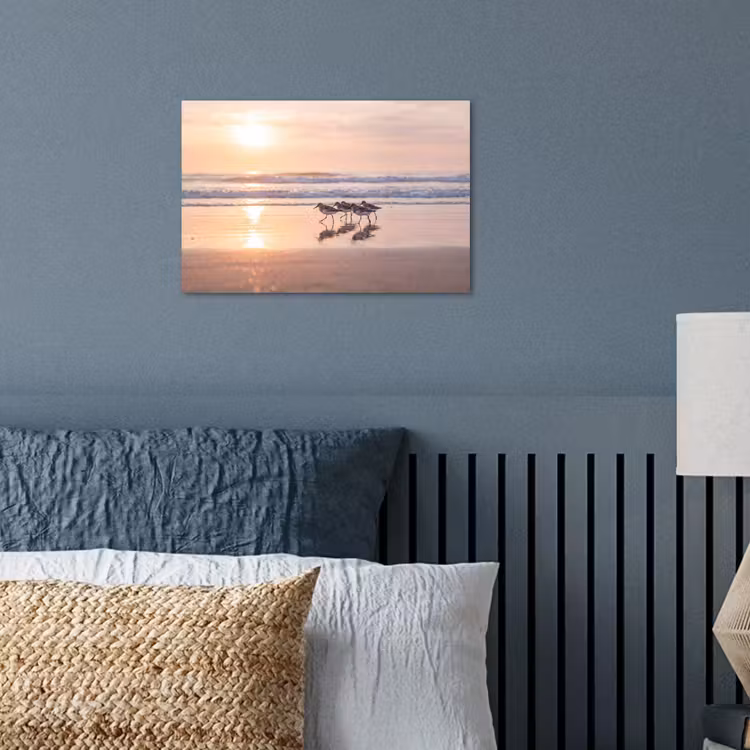 Zee - Vogels - Strand poster papier klein -sfeer2