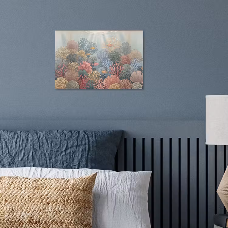 Zee - Koraal - Vis - Natuur - Kleurrijk poster papier klein -sfeer2