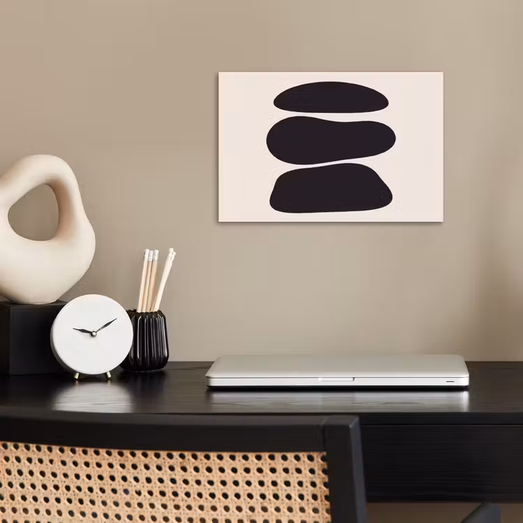 Poster - Shapes - Organic - Black - Vormen - Organisch - Zwart poster papier klein