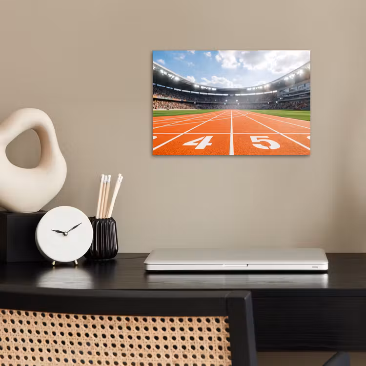 Sintelbaan - Stadion - Sport -Oranje poster papier klein -sfeer1