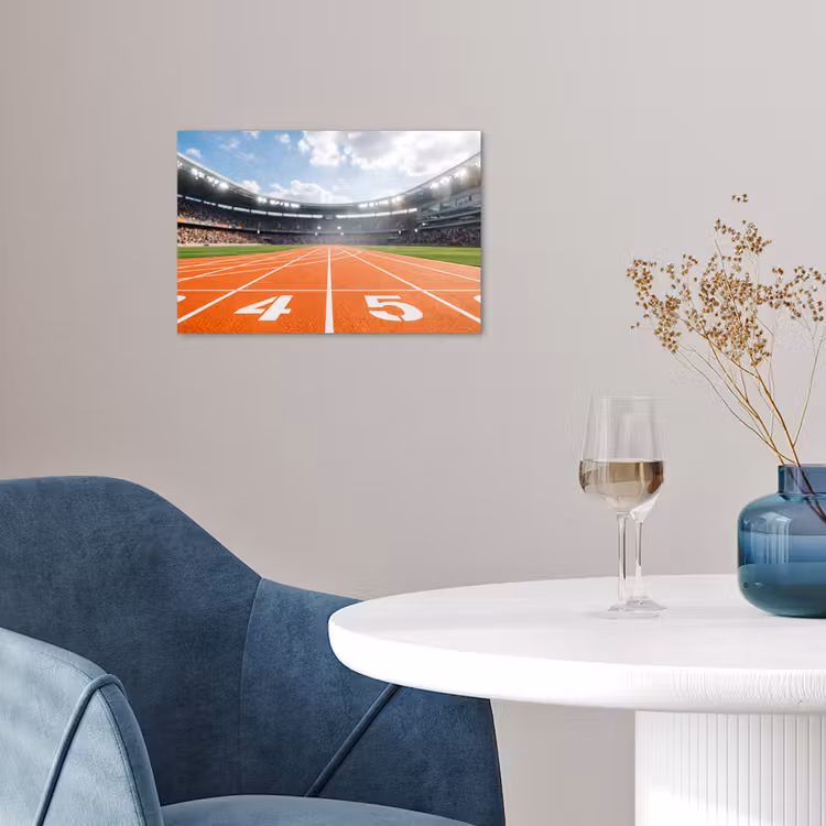Sintelbaan - Stadion - Sport -Oranje poster papier klein -sfeer3