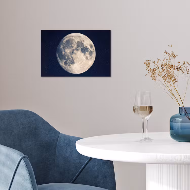 Ruimte - Maan - Kosmos poster papier klein -sfeer3
