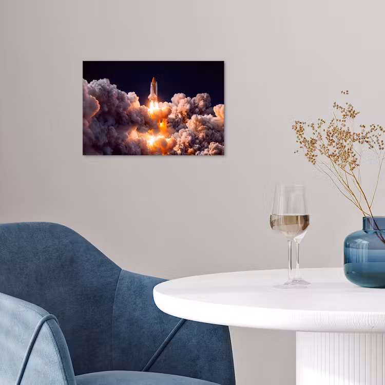 Poster - Spacecraft - Launch - Stars - Ruimtevaartuig - Lancering - Sterren poster papier klein
