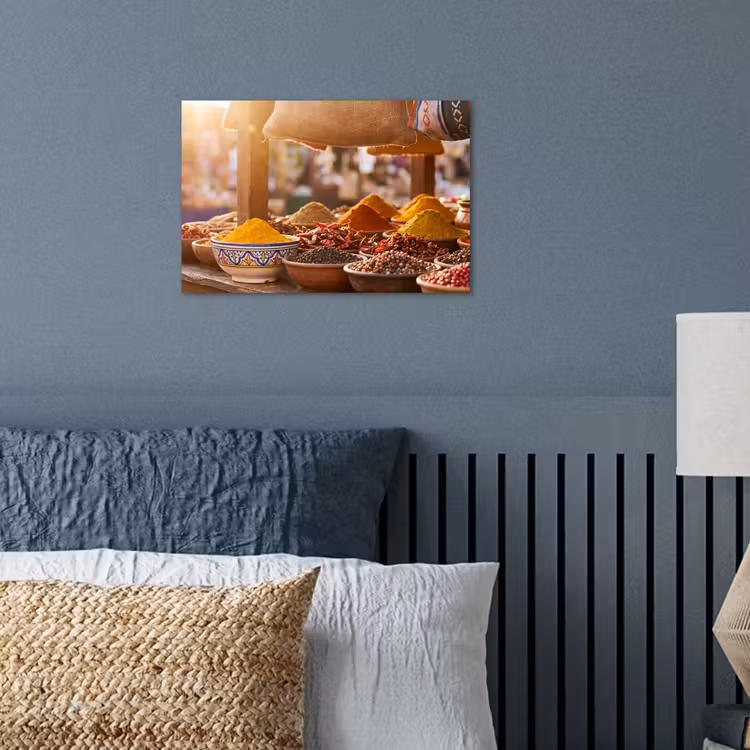 Poster - Spices - Market - Colorful - Specerijen - Markt - Kleurrijk poster papier klein