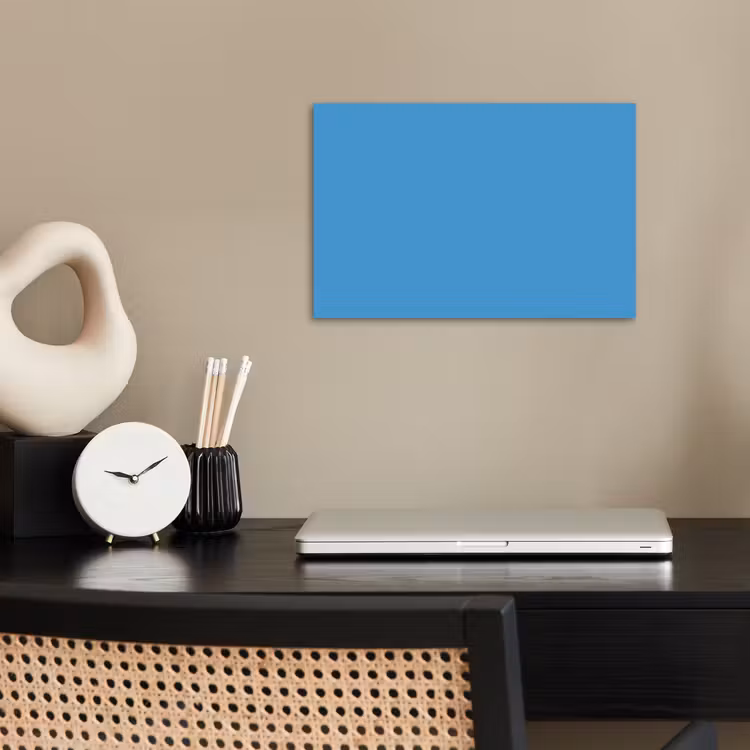 Steel - Blue - Blauw poster papier klein 62 -sfeer1