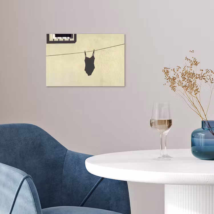 Badpak - Schaduw - Muur - Zomer - Minimalistisch poster papier klein -sfeer3