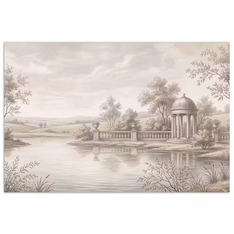 Terras - Water - Natuur - Landschap poster papier klein -3d