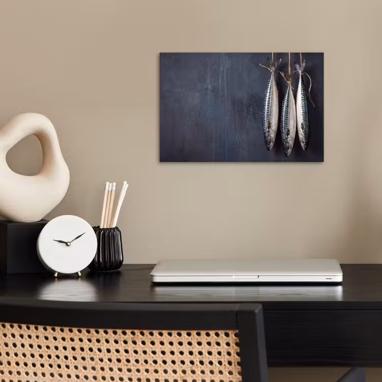 Poster - Three Fish - Rope - Drie vissen - Touw poster papier klein