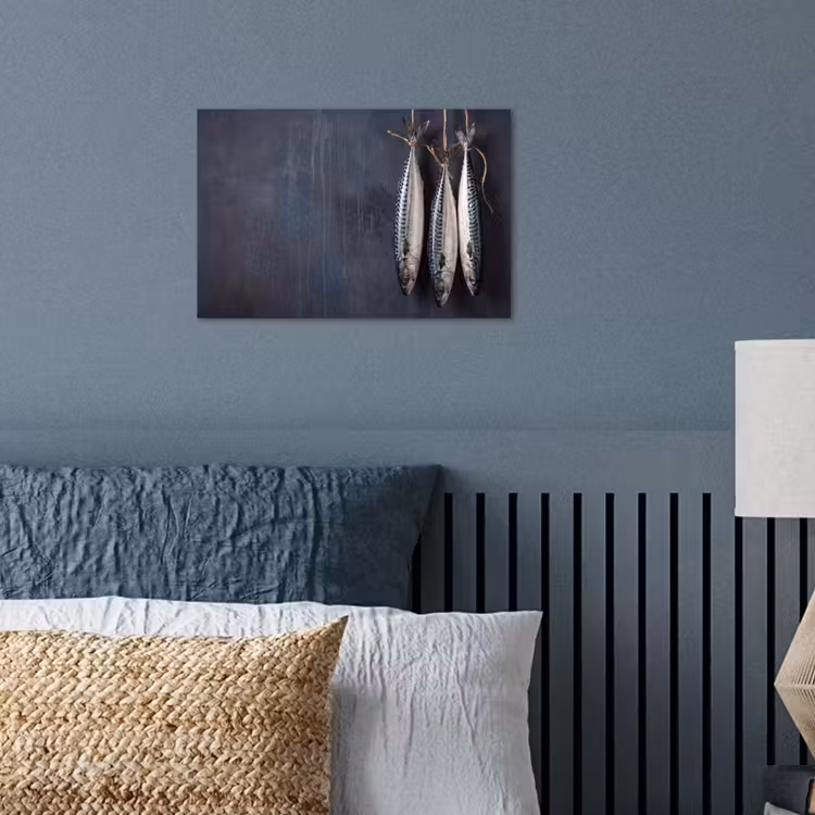 Poster - Three Fish - Rope - Drie vissen - Touw poster papier klein