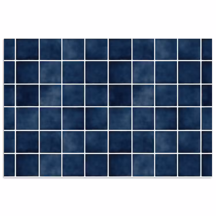 Tegel - Modern - Blauw poster papier klein 62 -3d