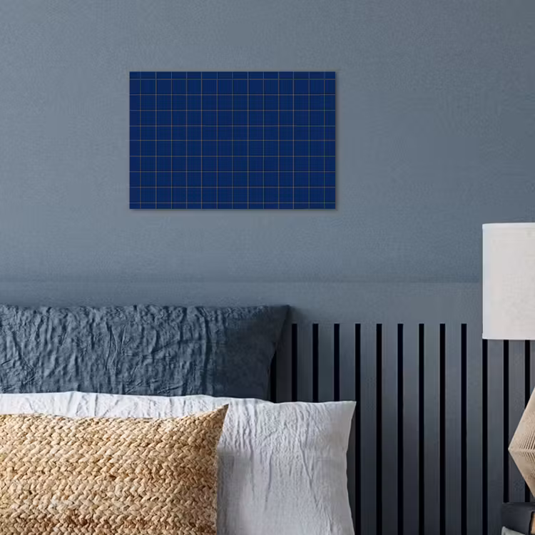 Tegel - Patroon - Blauw poster papier klein 62 -sfeer2