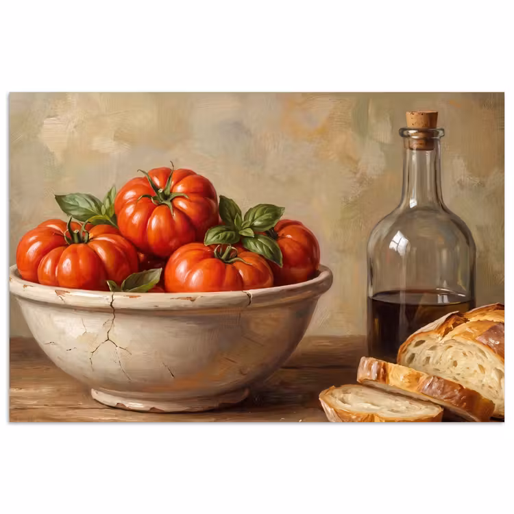 Poster - Tomatoes - Bowl - Food - Tomaten - Kom - Eten poster papier klein