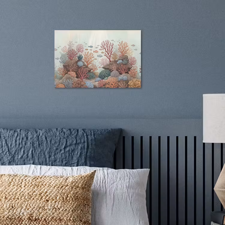 Onderwater - Koraal - Vis - Natuur poster papier klein -sfeer2