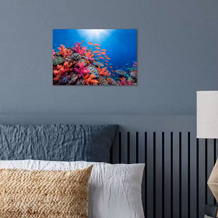 Onderwater - Koraalrif - Vissen - Oceaan - Natuur poster papier klein -sfeer2