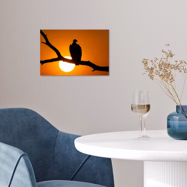 Gier - Tak - Zon - Oranje poster papier klein -sfeer3